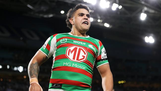 Latrell Mitchell of the Rabbitohs. Photo by Mark Kolbe/Getty Images