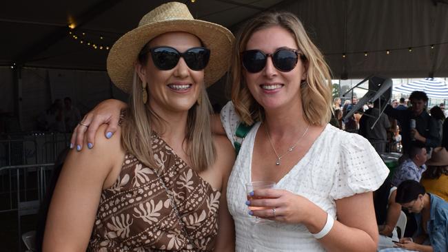 Melissa and Renata at the Rockhampton Jaguar Land Rover Pop-Up Polo on June 3, 2023. Picture: Aden Stokes