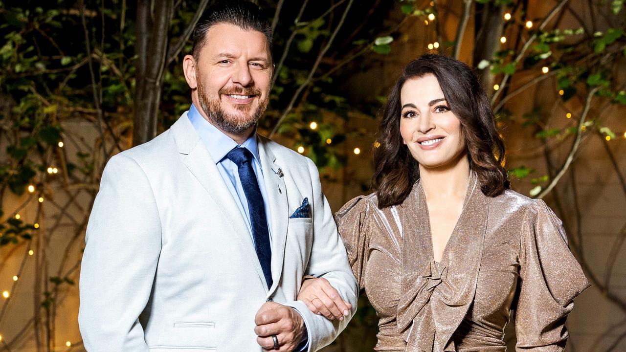 Manu Feildel and Nigella Lawson are judging the new version of Seven's My Kitchen Rules. Picture: Seven