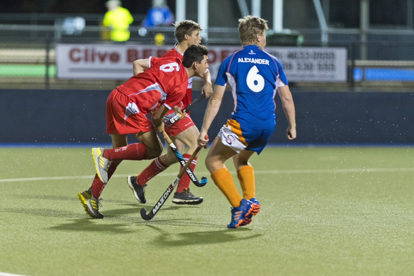 Joshua Bidgood scores off a corner for Red Lion against Newtown in Toowoomba Hockey COVID Cup men round four at Clyde Park, Friday, July 31, 2020. Picture: Kevin Farmer