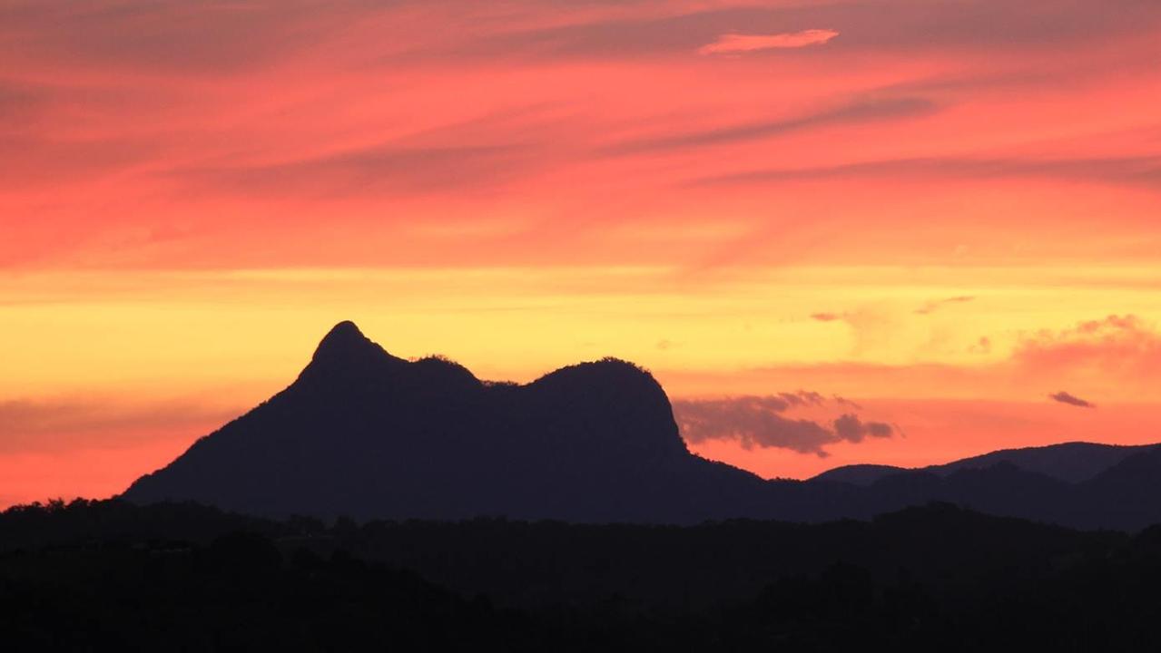 Is the sun setting on the future of climbing Wollumbin (Mt Warning)? Picture: Bruce Westerlund.