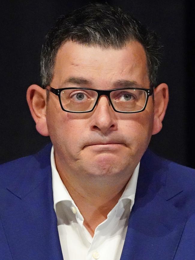 Victorian Premier Daniel Andrews speaks to the media on Monday.