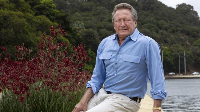 Mining billionaire Andrew Forrest says he will spend whatever it takes to hold Meta to account and protect Australians against the scams that run rife across its platforms. Picture: Marie Nirme