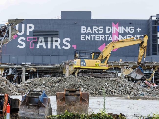 The demolition of Toombul Shopping Centre. Picture Lachie Millard