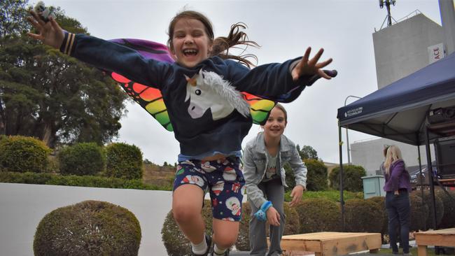 Families & friends enjoy a Friday night out at the Unlock the Block event at Darcy Doyle Place, Ipswich, on August 12, 2022. Picture: Peta McEachern