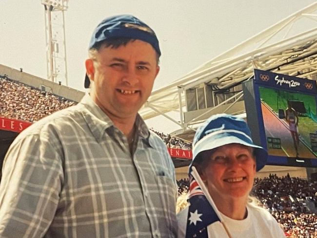 Mr Albanese with his mum Maryanne Ellery. Picture: Facebook