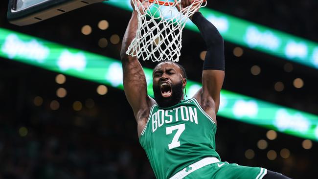 Jaylen Brown is comingoff his best season. Photo by Maddie Meyer/Getty Images.