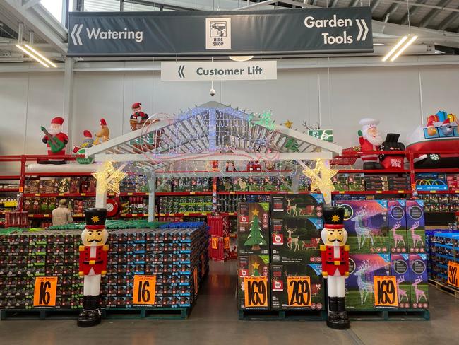 Newstead Bunnings Christmas decor. Photo: supplied