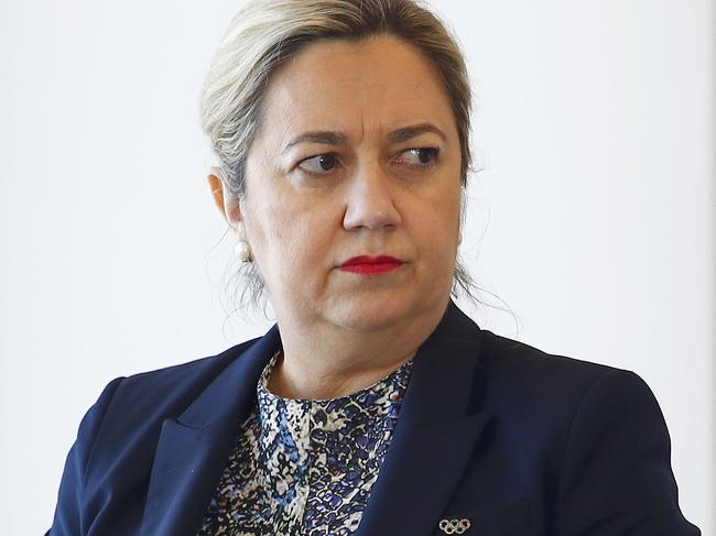 BRISBANE, AUSTRALIA - NewsWire Photos NOVEMBER 21, 2022: Queensland Premier Annastacia Palaszczuk during a press conference in Brisbane. Picture: NCA NewsWire/Tertius Pickard