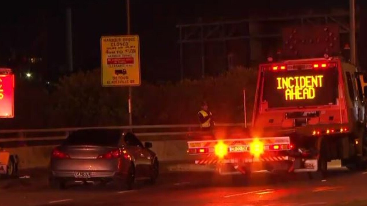 The driver of the Nissan sedan was uninjured. Picture: 9 News