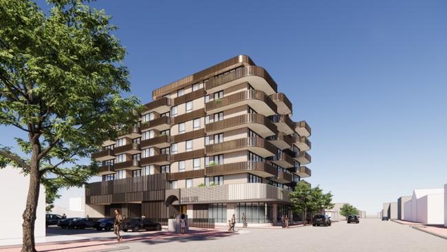 Artist's impression of the apartment development at 106-108 Unley Rd, Unley by Catcorp Group. Picture: Enzo Caroscio Architecture