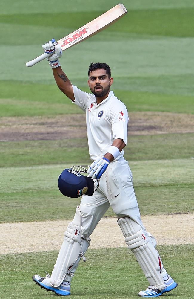 Virat Kohli had a lean trot in England but has been putting Australia to the sword.