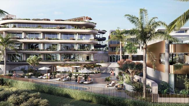 Another artist impression of the complex which will include a hotel, townhouses and rooftop restaurant.