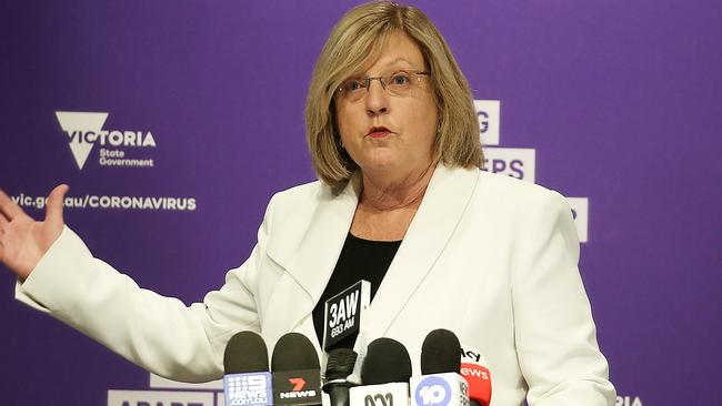 Police Minister Lisa Neville says she didn’t know who made the catastrophic decision to handle the security at the quarantine hotels. Picture: Ian Currie