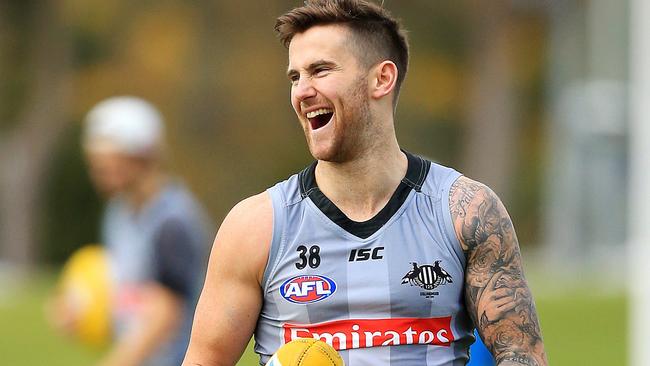 Jeremy Howe at Collingwood training. Picture: Mark Stewart