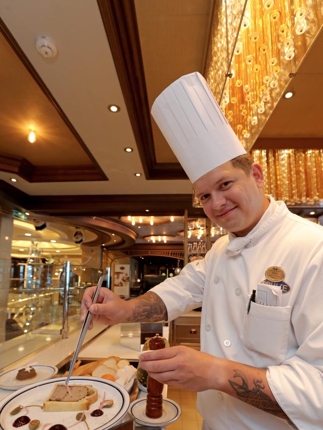 A sneak peak inside the cruise ship Majestic Princess, which docked in Hobart on Sunday. Picture: PATRICK GEE