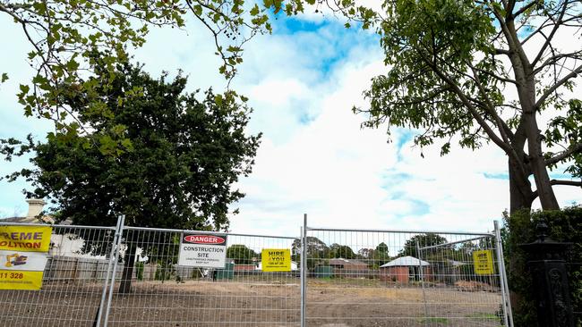 There were two historic homes on this site Auburn Road before they were demolished. PICTURE: PENNY STEPHENS. 14TH February, 2019.