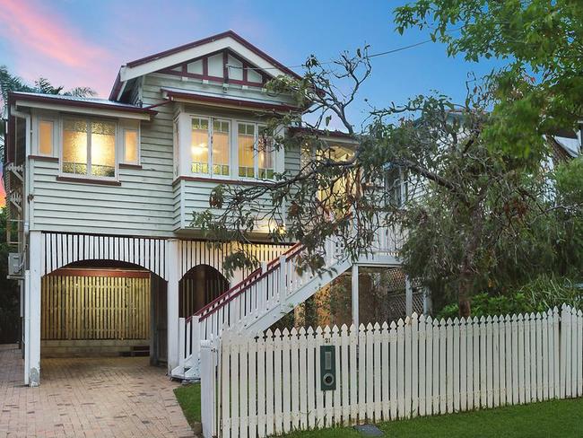 Among homes sold prior to auction was 21 Halstead Street, Coorparoo, QLD - a three bedone bath house that had previously been set to go to auction at 10am on Saturday Feb 15. The price has been withheld.