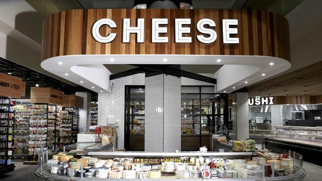 The cheese bar at the new Rundle Mall Foodland. Picture Dean Martin