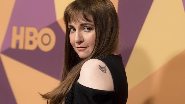 Lena Dunham has split from her long-term boyfriend, Taylor Swift’s producer Jack Antonoff. Picture: AP