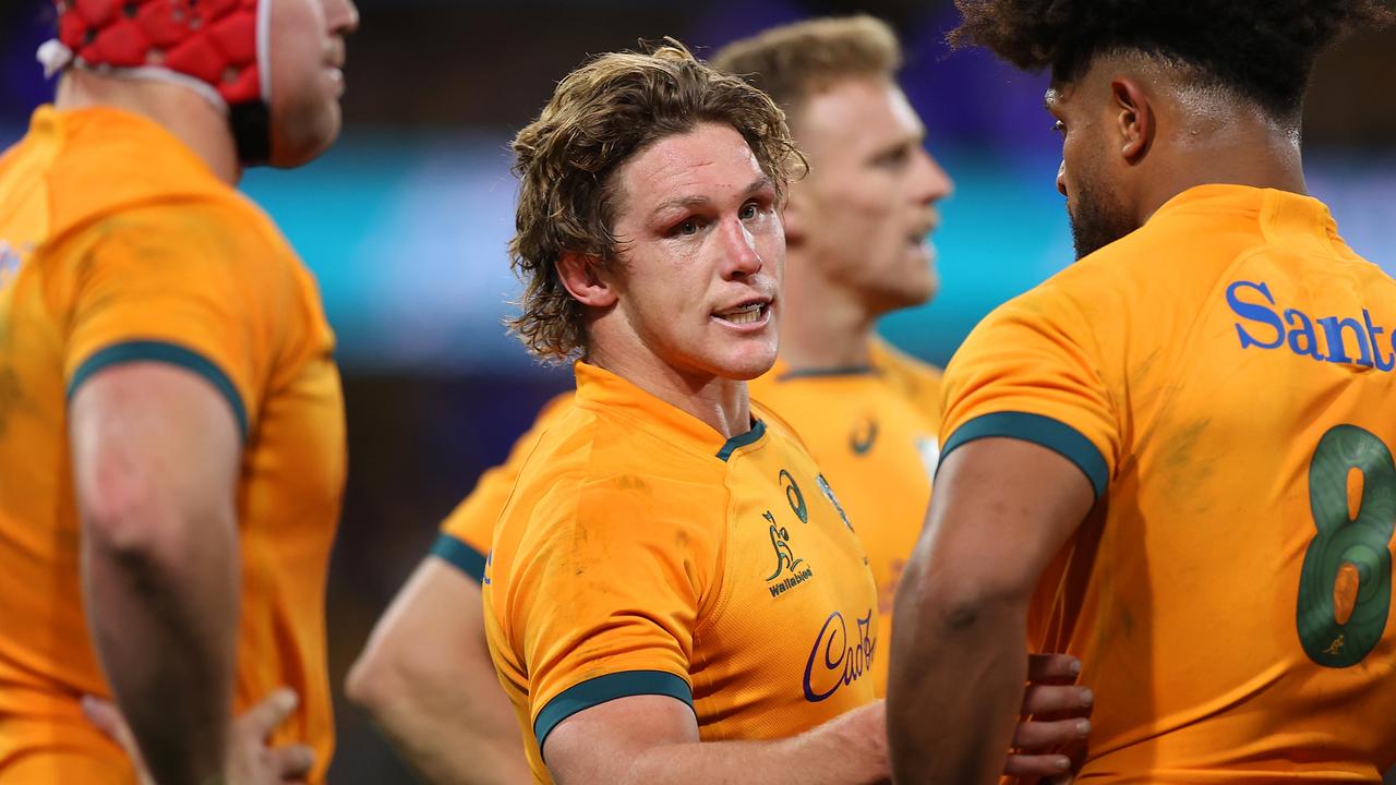 Michael Hooper is a shock withdrawal from Sunday’s Test match against Argentina. Picture: Getty Images