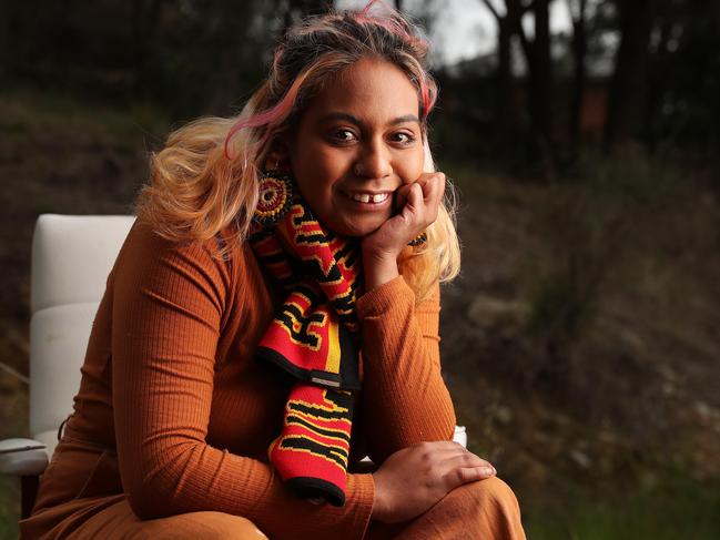 Singer/song writer Emily Wurramara who is now living on the Southern Beaches, in Tasmania. Picture: Nikki Davis-Jones