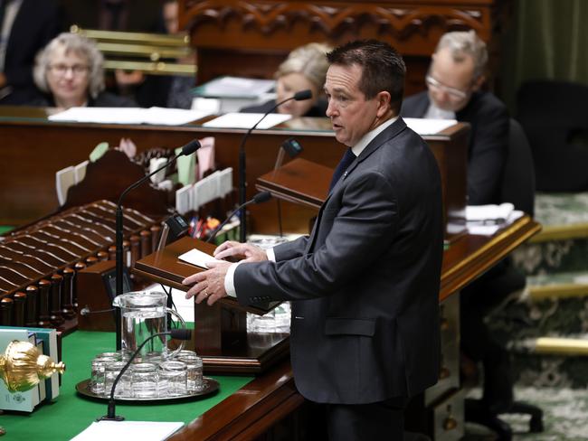 Opposition police spokesman Paul Toole warns the Premier’s proposals could remove resources from communities struggling with police shortages. Picture: NewsWire / Damian Shaw
