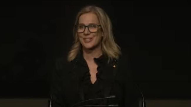 Rachel Griffiths, who worked with Senator White at ACMI, was MC for the memorial.