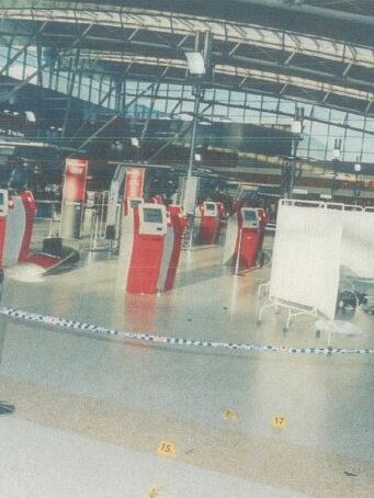 Crime scene pics at Sydney airport