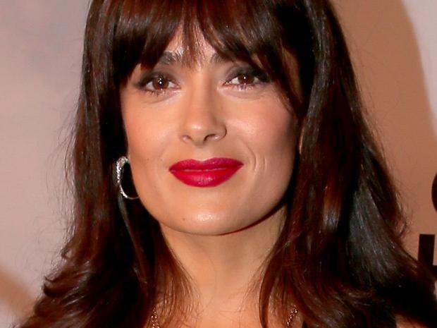 CULVER CITY, CA - JUNE 06: Actress Salma Hayek poses with the Decade of Hotness award backstage during Spike TV's Guys Choice 2015 at Sony Pictures Studios on June 6, 2015 in Culver City, California. (Photo by Christopher Polk/Getty Images for Spike TV)