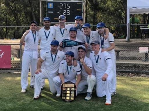 Macleod celebrates its DVCA Barclay Shield premiership. Picture: Facebook