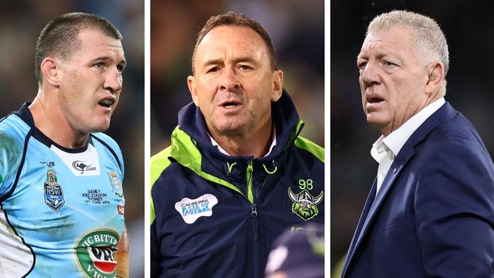 Paul Gallen, Ricky Stuart and Phil Gould.