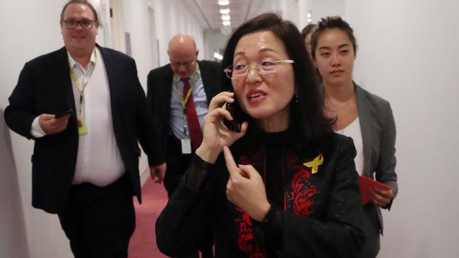 Was Liberal MP Gladys Liu really on the phone? Picture Gary Ramage