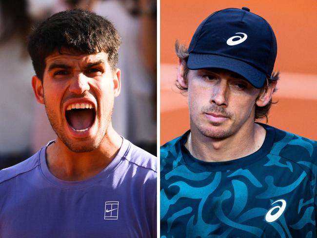 Carlos Alcaraz and Alex de Minaur.