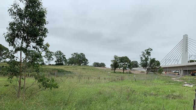 Site of the new Rouse Hill Hospital which will be built opposite Rouse Hill town centre.