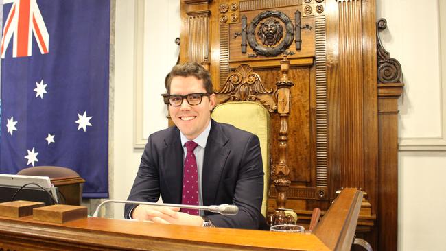 Cr Ryan Murphy (Doboy) will take over Cr Schrinner’s previous portfolio Public and Active Transport, in charge of delivering Brisbane Metro and the green bridges. Picture: BCC