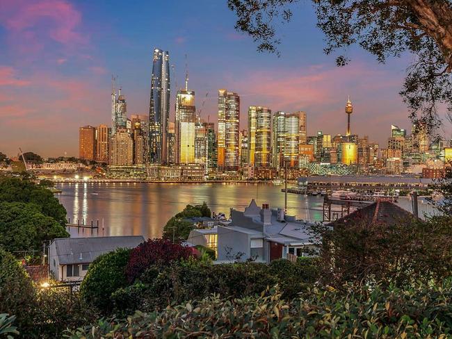 The view from the Lavertys’ longtime Balmain home.