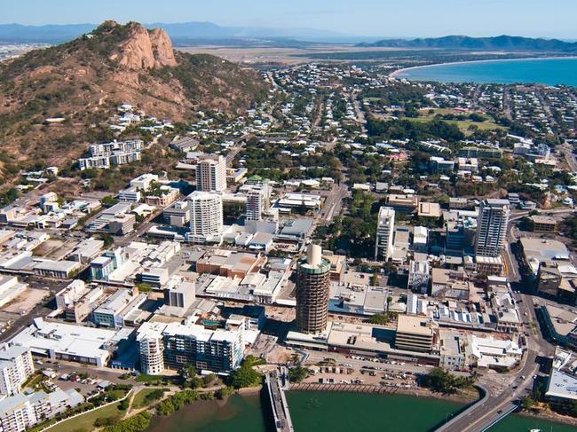 Aerial photo of the Townsville CBD. Picture: Supplied.