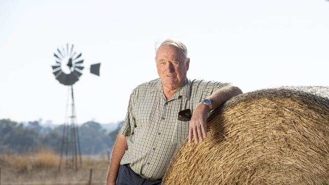 Robert Reid on his farm near Howlong. Picture: Zoe Phillips