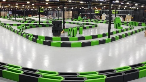 Thrill-seekers will love the swanky 3500sq m go-kart track.