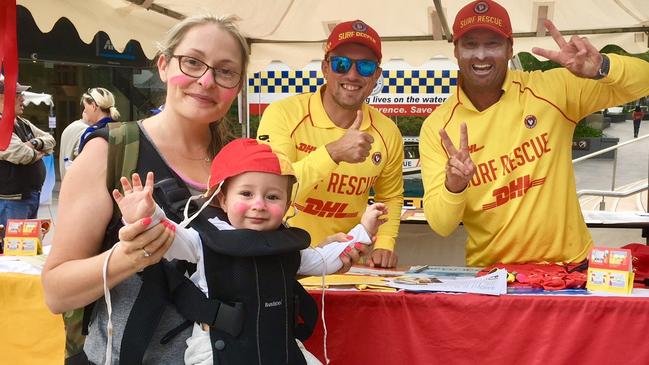 Mike Anderson and Andy Cross of Surf Life Saving NSW hosting a community education session.