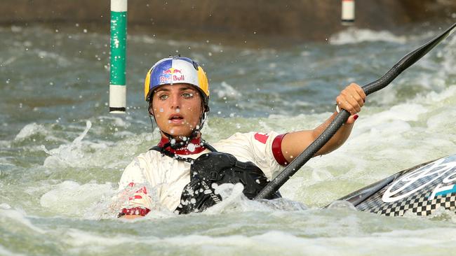 Jessica Fox training in Sydney earlier this year.