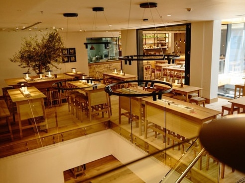 The new look interior at Vapiano in Brisbane's CBD.