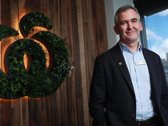 21/8/20: Wooloworths CEO Brad Banducci at their Sydney offices for the retailer's full year results. John Feder/The Australian.