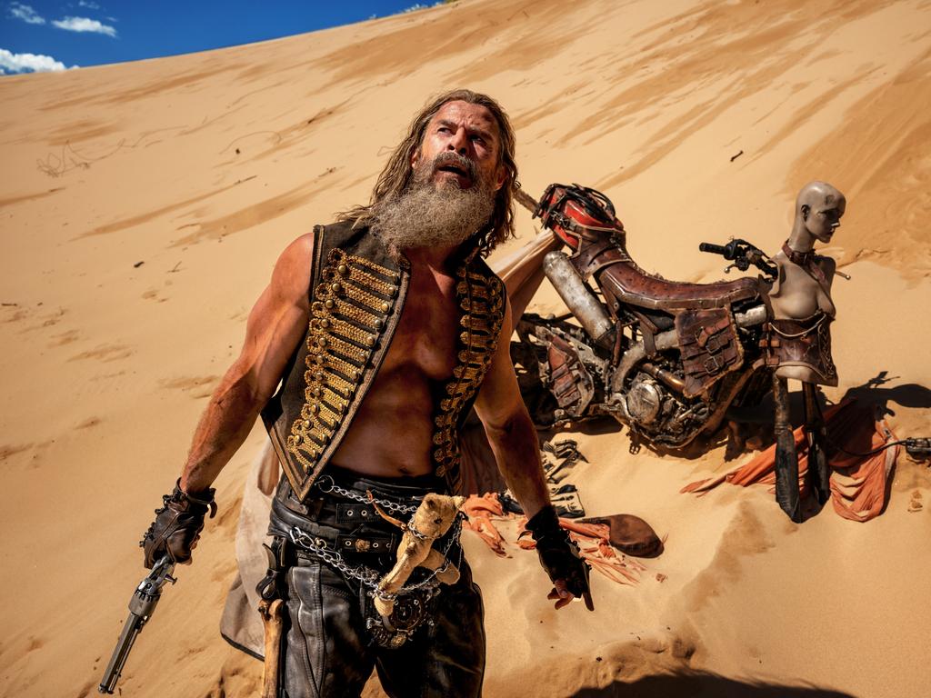 Chris Hemsworth in a scene from Furiosa: A Mad Max Saga. Picture: Warner Bros