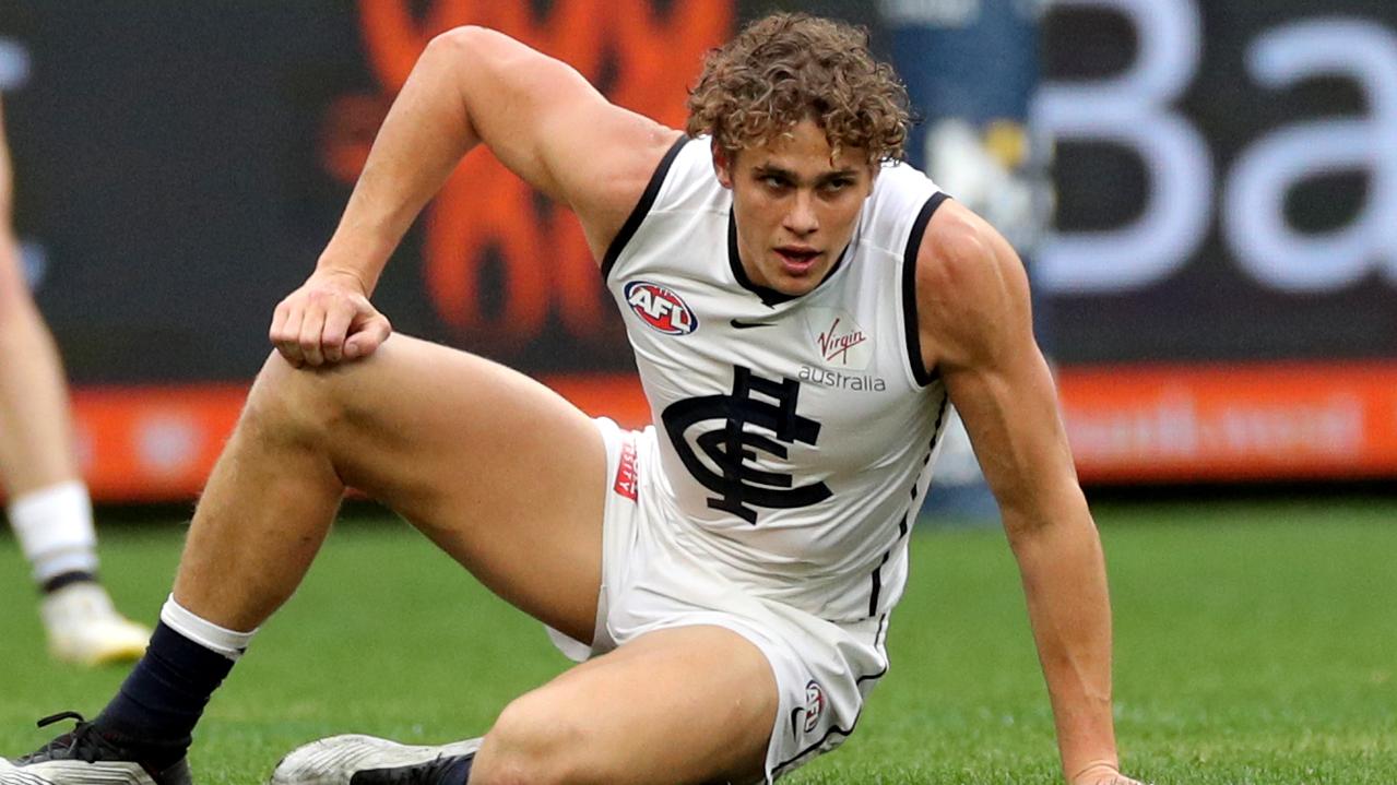 Charlie Curnow’s horror run with injury has continued (AAP Image/Richard Wainwright).