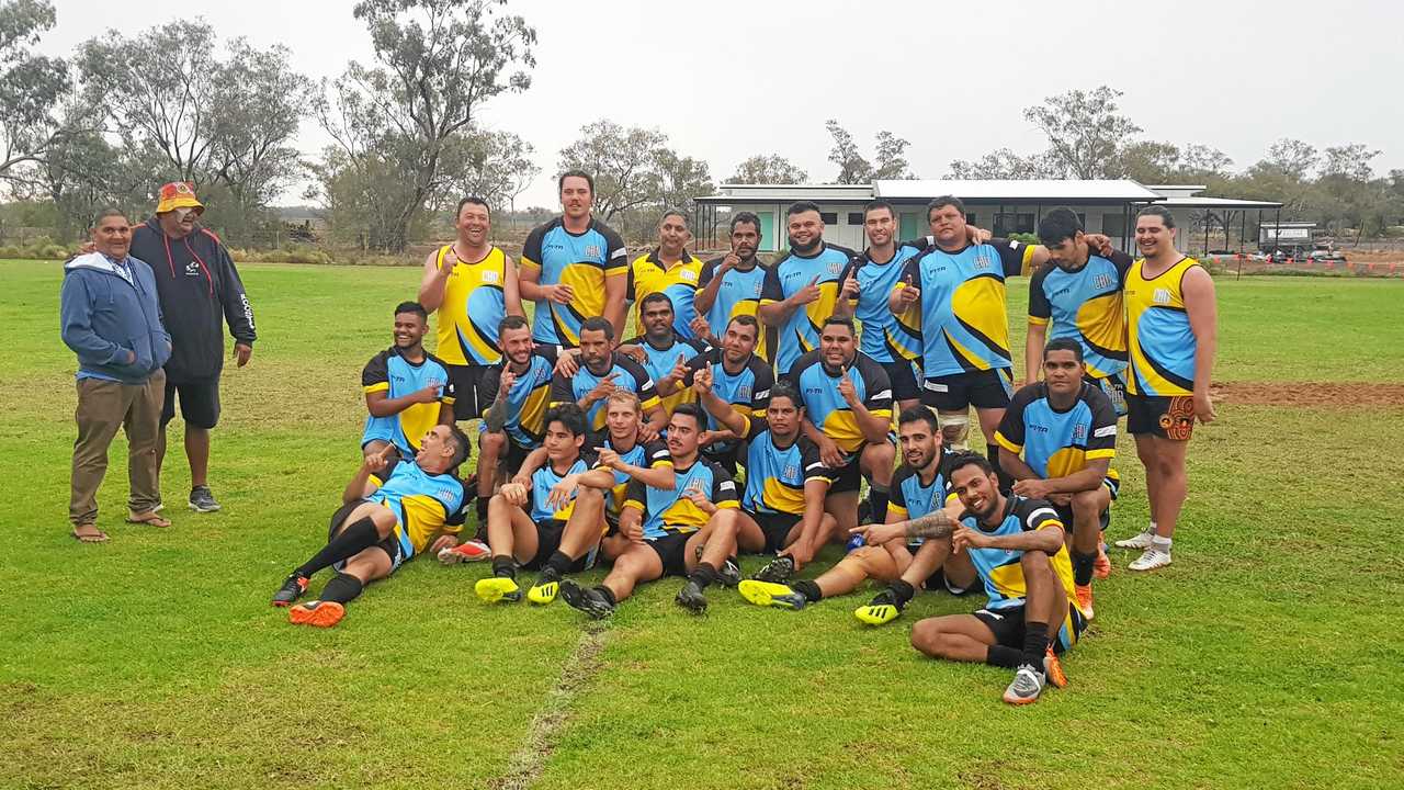 WINNERS ARE GRINNERS: Comeback Dreamers won the Queensland Emus rugby league carnival in Dirranbandi on Saturday.