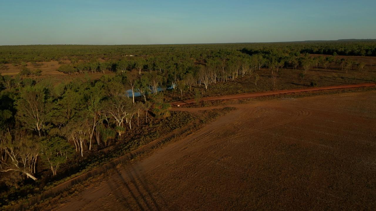 Land allegedly cleared at Claravale Station near the Daly River.