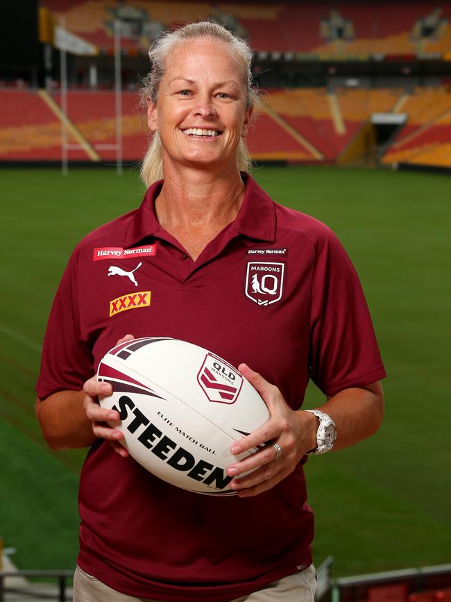 Queensland Women's Origin coach Tahnee Morris could be the new coach of two-time defending NRLW premiers Newcastle. Credit: David Clark