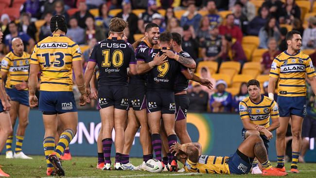 Parramatta just couldn’t match Melbourne’s desire. Image: AAP Image/Dave Hunt